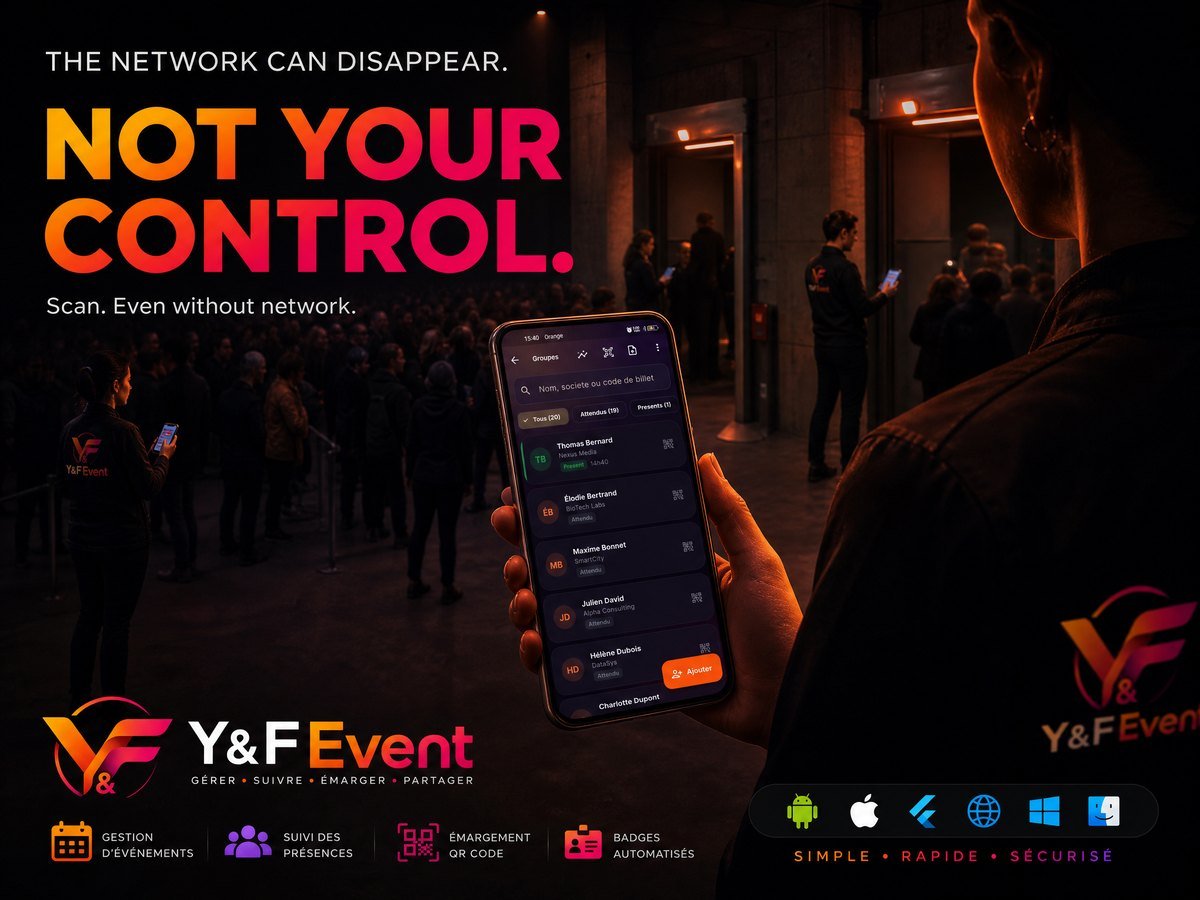 Y&F Event - signed QR tickets and offline check-in